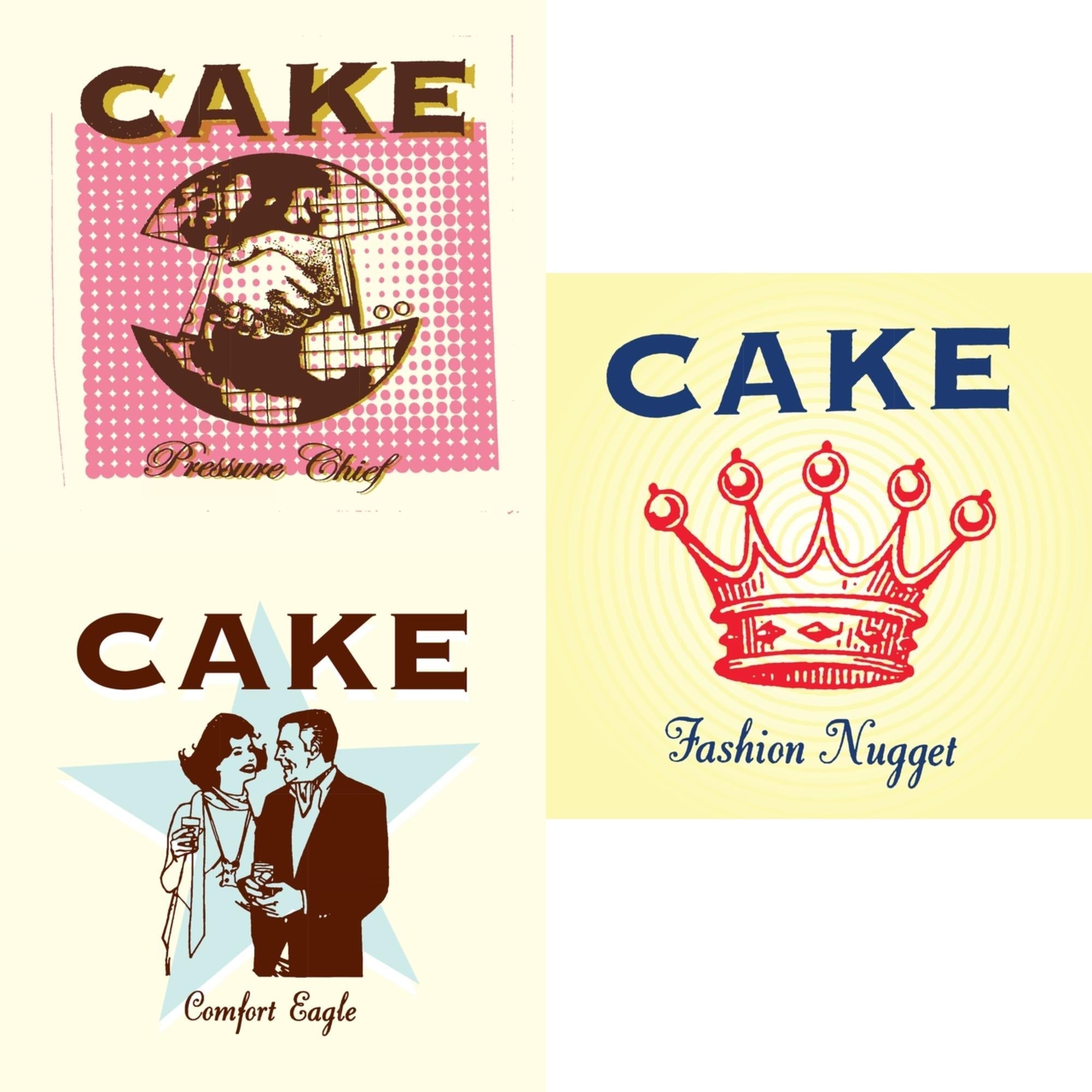 Cake - Fashion Nugget (X) (180G) & Comfort Eagle (180G) & Pressure Chief - LP Vinyl Bundle