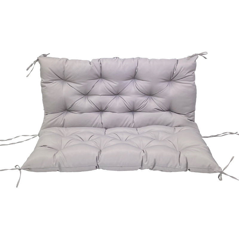 Outdoor 2/3-seater bench/swing cushions: thickened, with backrest, waterproof.