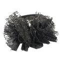 Fashionable lace embroidered polka dot oversized bow headband