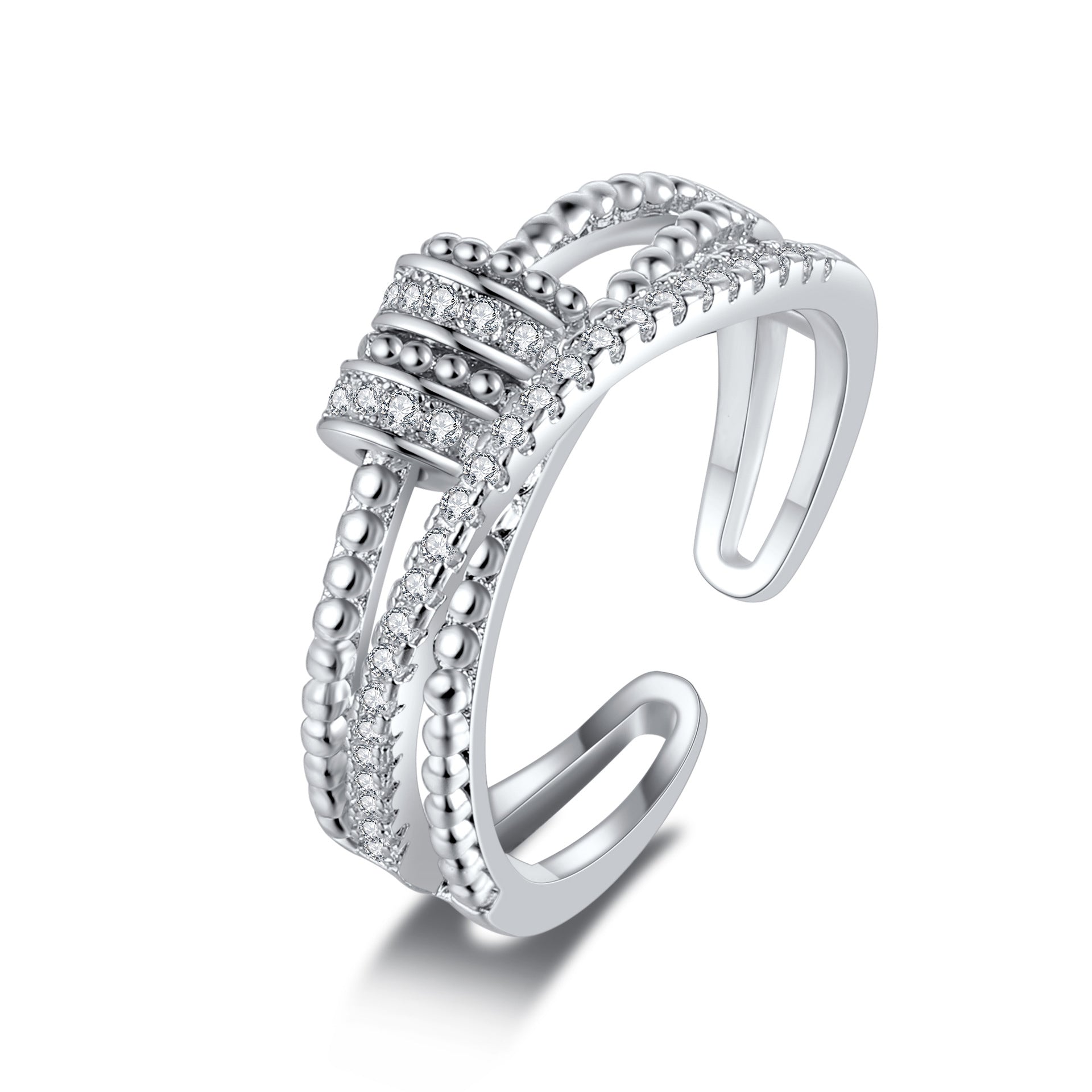 Rotating Ring Female Fashion Personality Ins Trendy Japanese Fashion Bounce Di Finger Rotating Ring