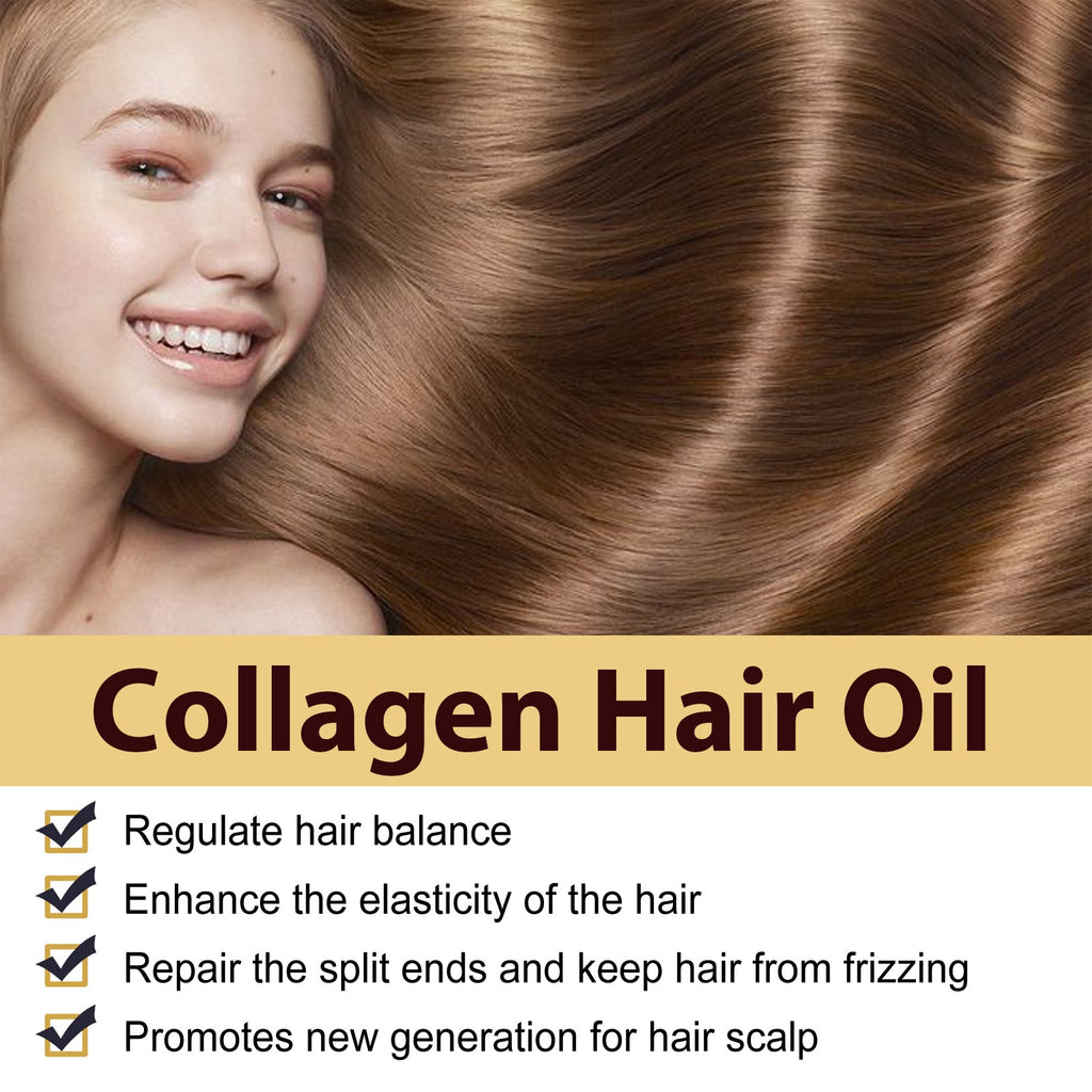 Maca Essence Repair Collagen, Repair Bifurcate Improve Hair Moist Smooth The Hair Essence