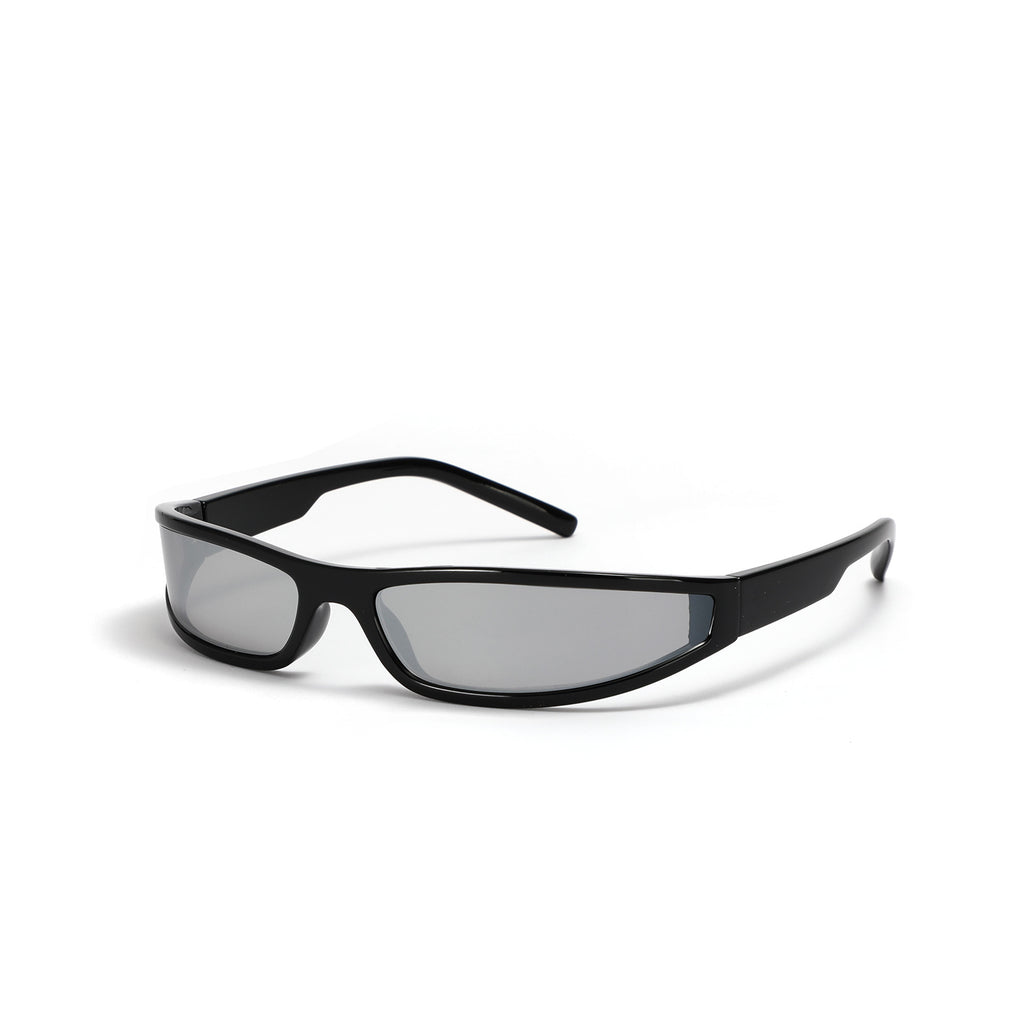 Narrow frame sunglasses for men personality trend futuristic style colorful sunglasses for women