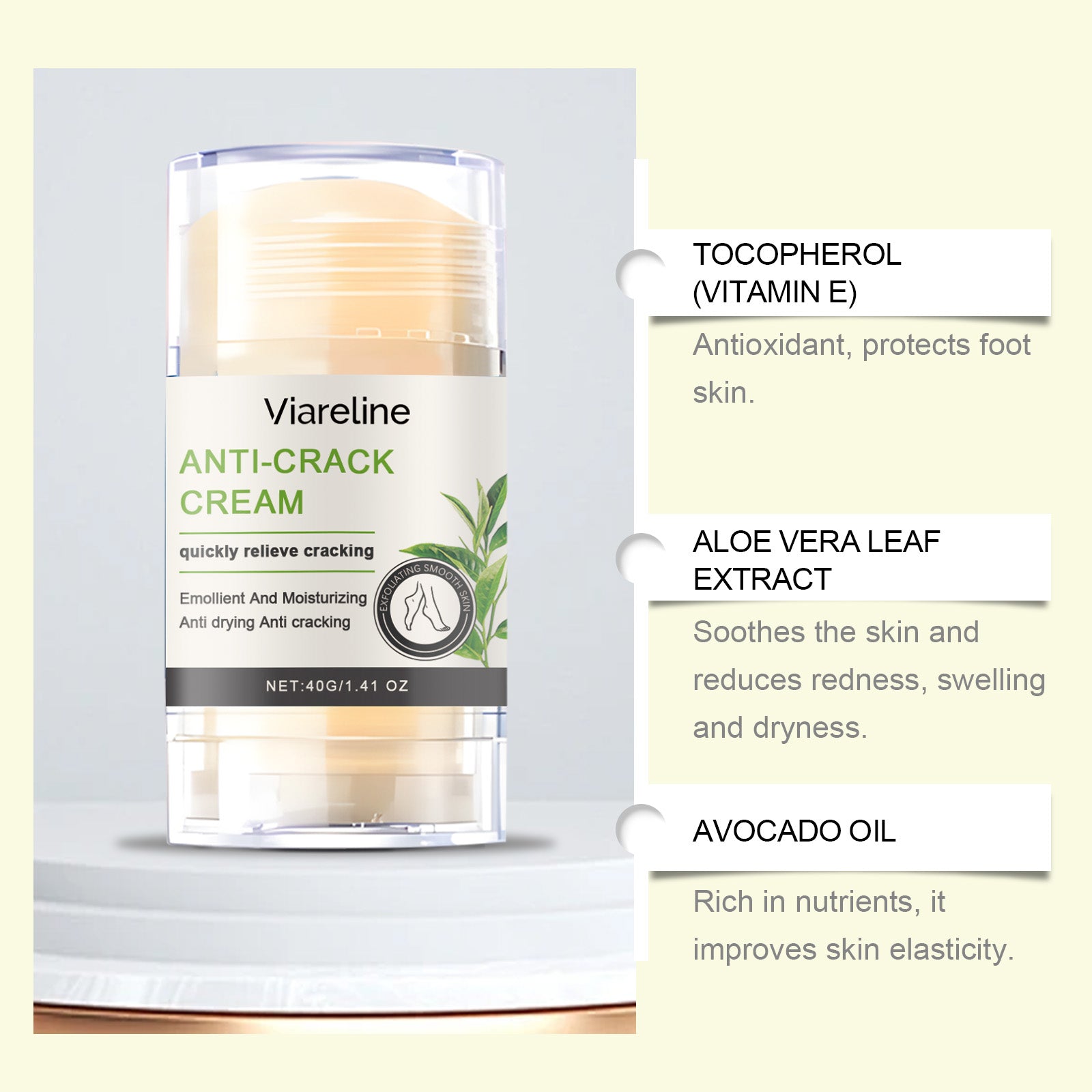 Foot Care Stick Soothes Dry, Hydrates And Moisturizes Foot Skin Daily Care Stick