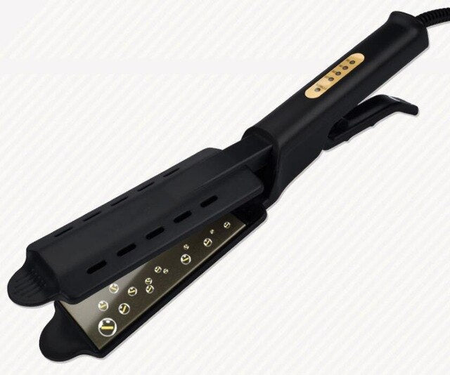 Hair Straightener Four-gear temperature adjustment Ceramic Tourmaline Ionic Flat Iron Hair Straightener For Women Widen panel