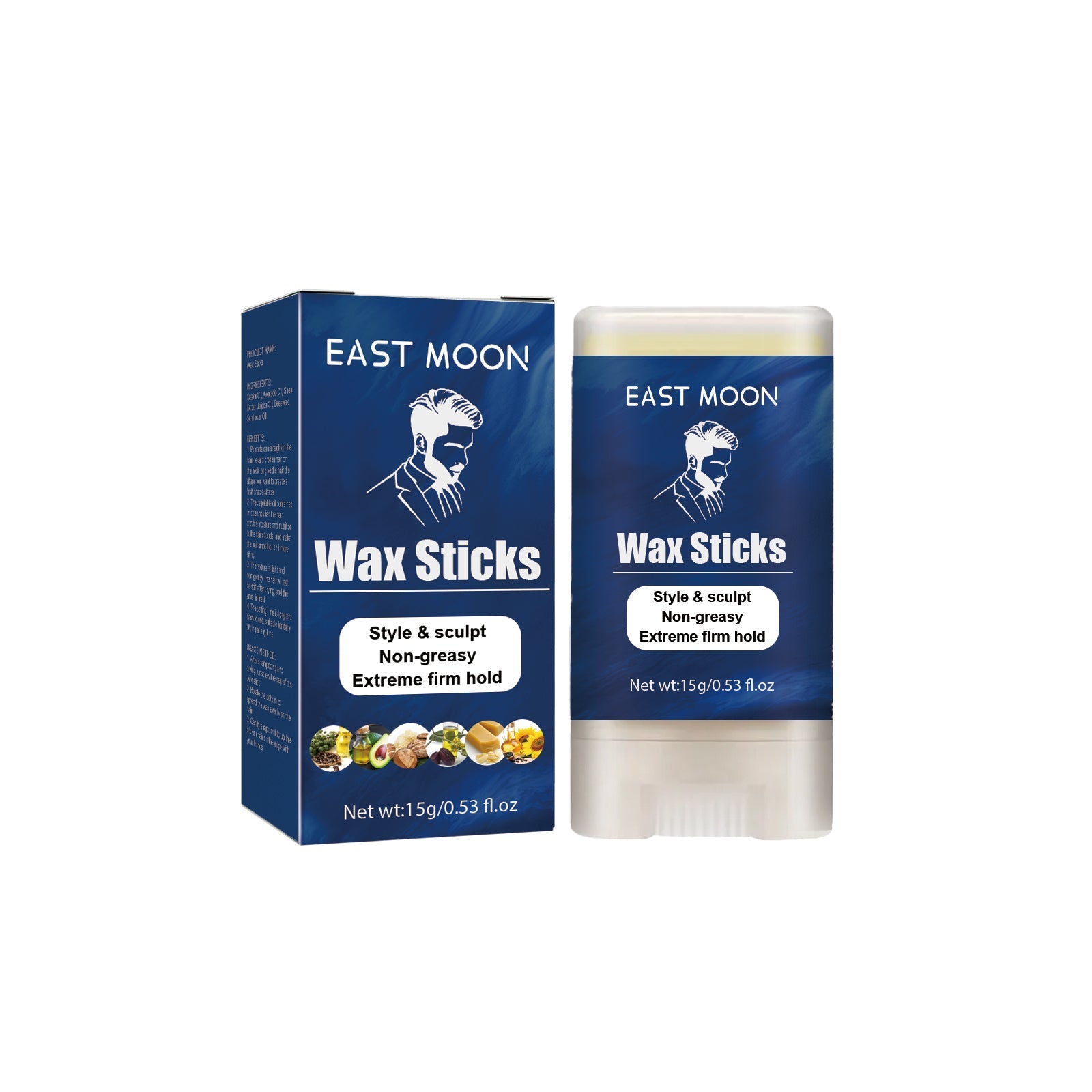 Men's Hair Wax Stick Broken Hair Care Lasting Styling Natural Fluffy Three-Dimensional Easy Styling Hair Wax Stick