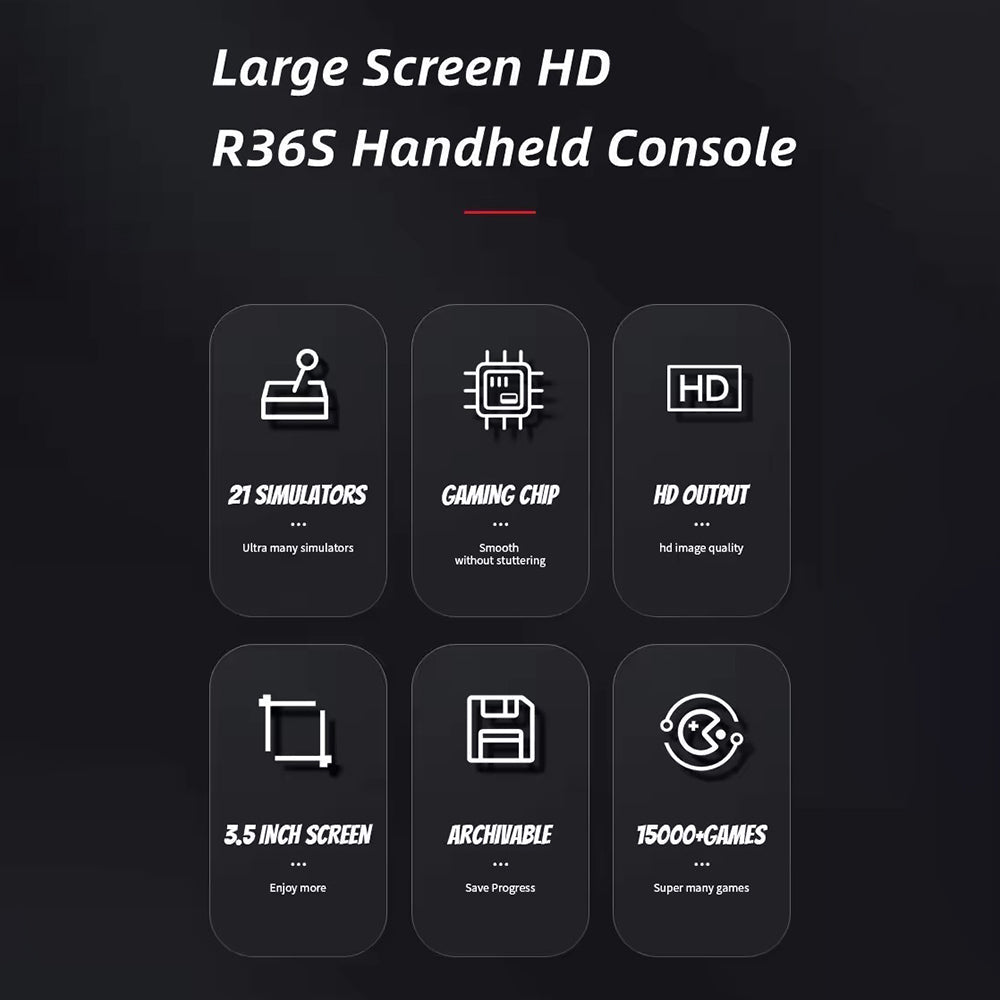 R36S Portable Handheld Retro Arcade Joystick All-in-One Open-Source Gaming Console