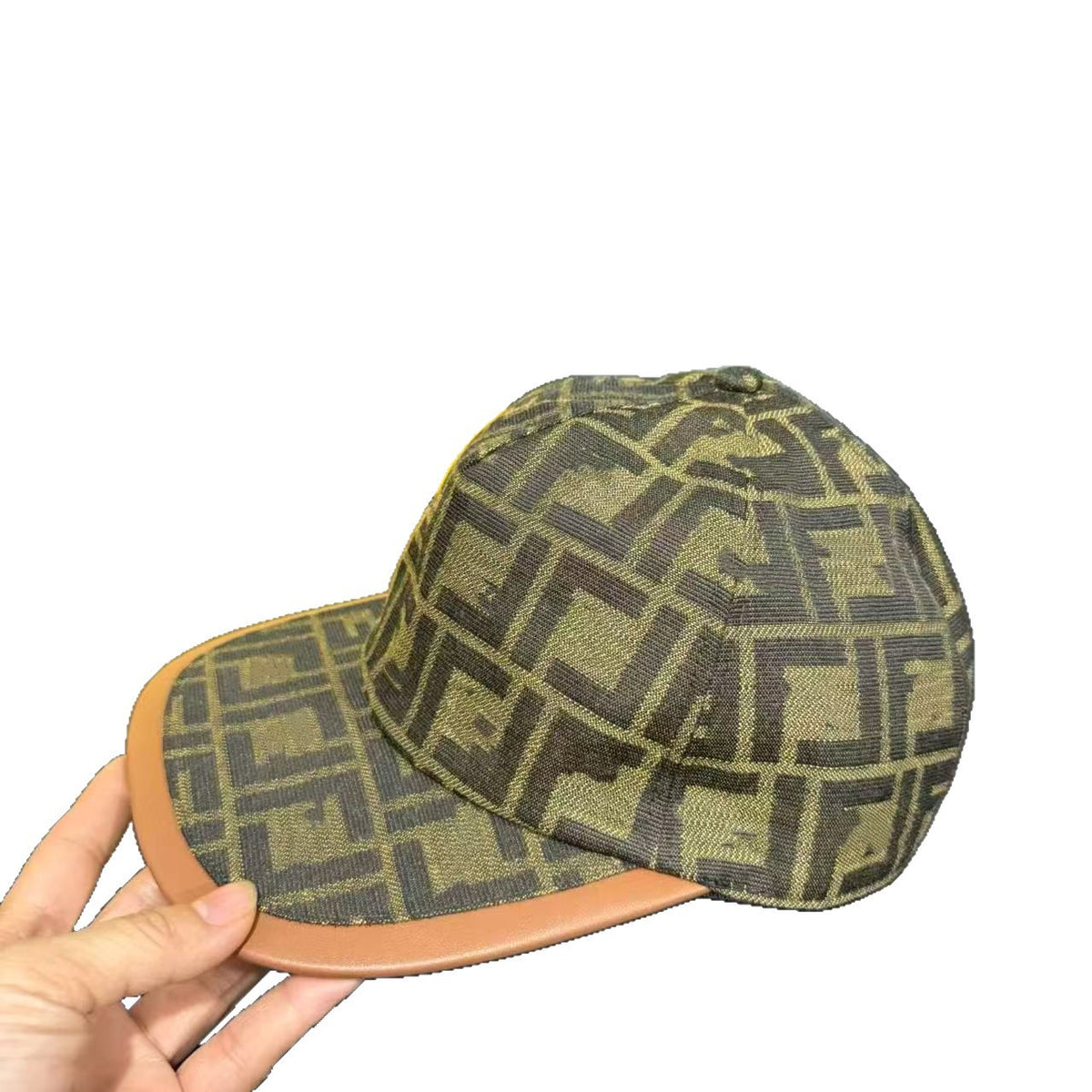 High-end Vintage Print Baseball Cap Large Head Hip Hop Hat Flat Brim Outdoor Sun Protection Hat Unisex