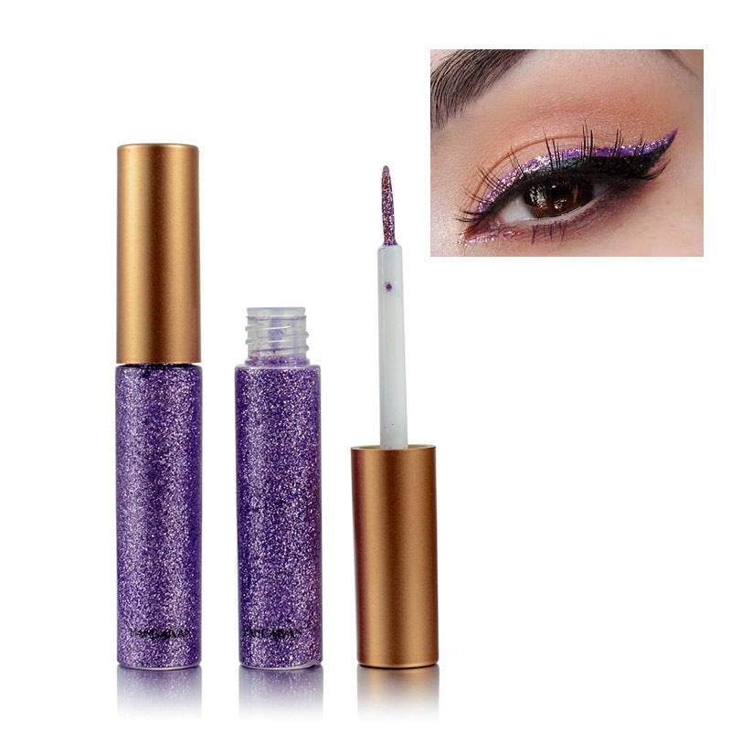 HANDAIYAN Explosive Glitter Liquid Eyeliner Set Sequin Pop Eyeliner Liquid 10 Pack