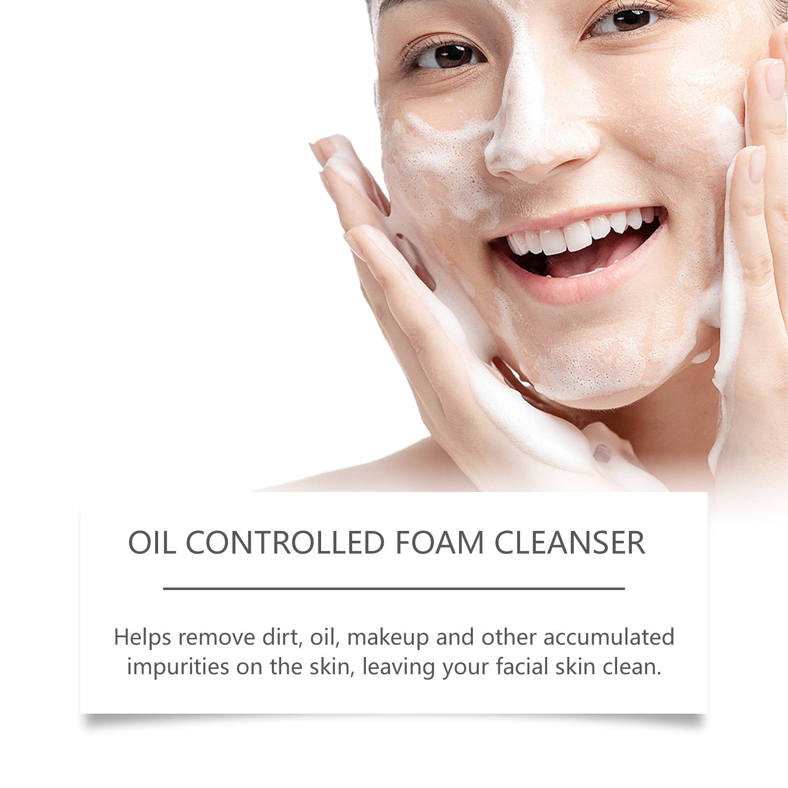 Charcoal Facial Cleanser Cleans Facial Skin From Oil And Dirt, Keeps Moisturizing, Refreshing And Oil Controlling
