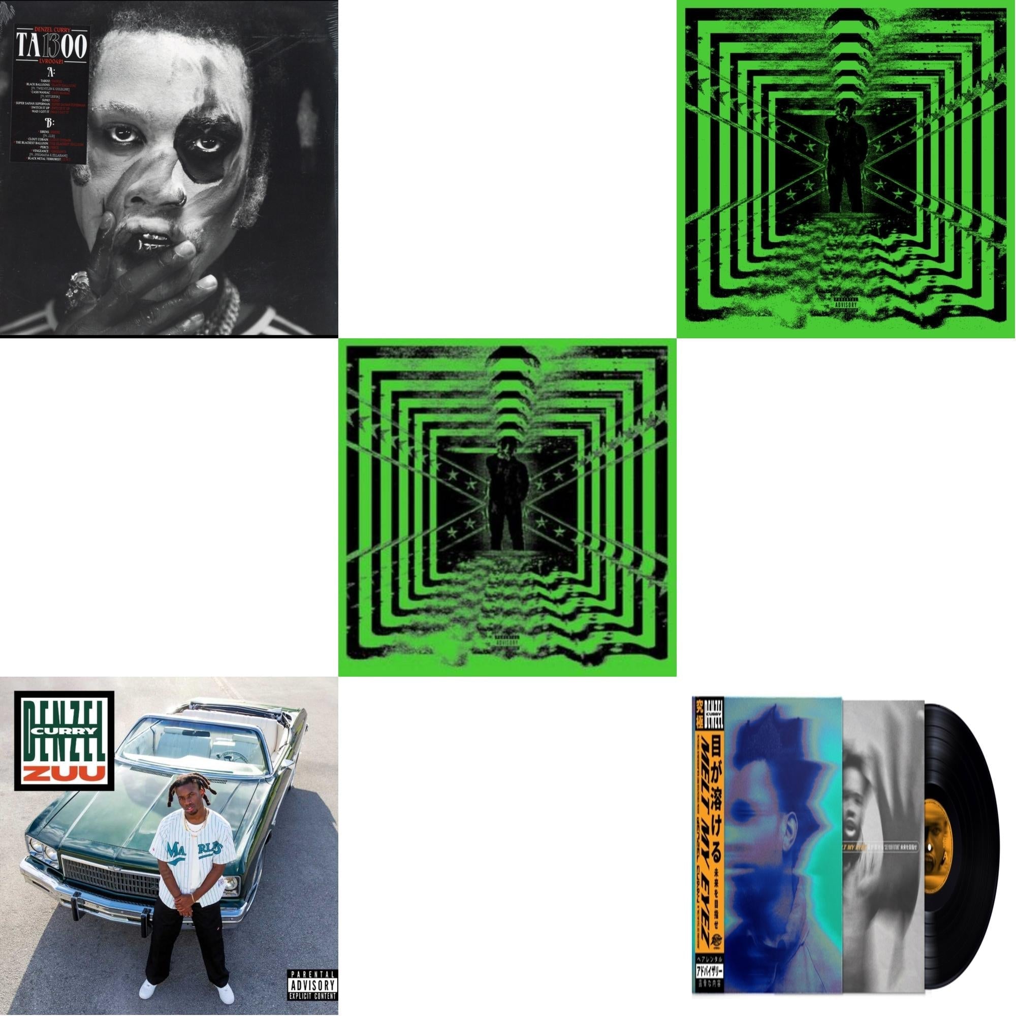 32 Zel (X) (Silver/Black Splatter LP Vinyl) & Ta13oo (Red Slushie LP Vinyl) & Zuu & Melt My Eyez See Your Future & 32 Zel (Neon Yellow LP Vinyl)