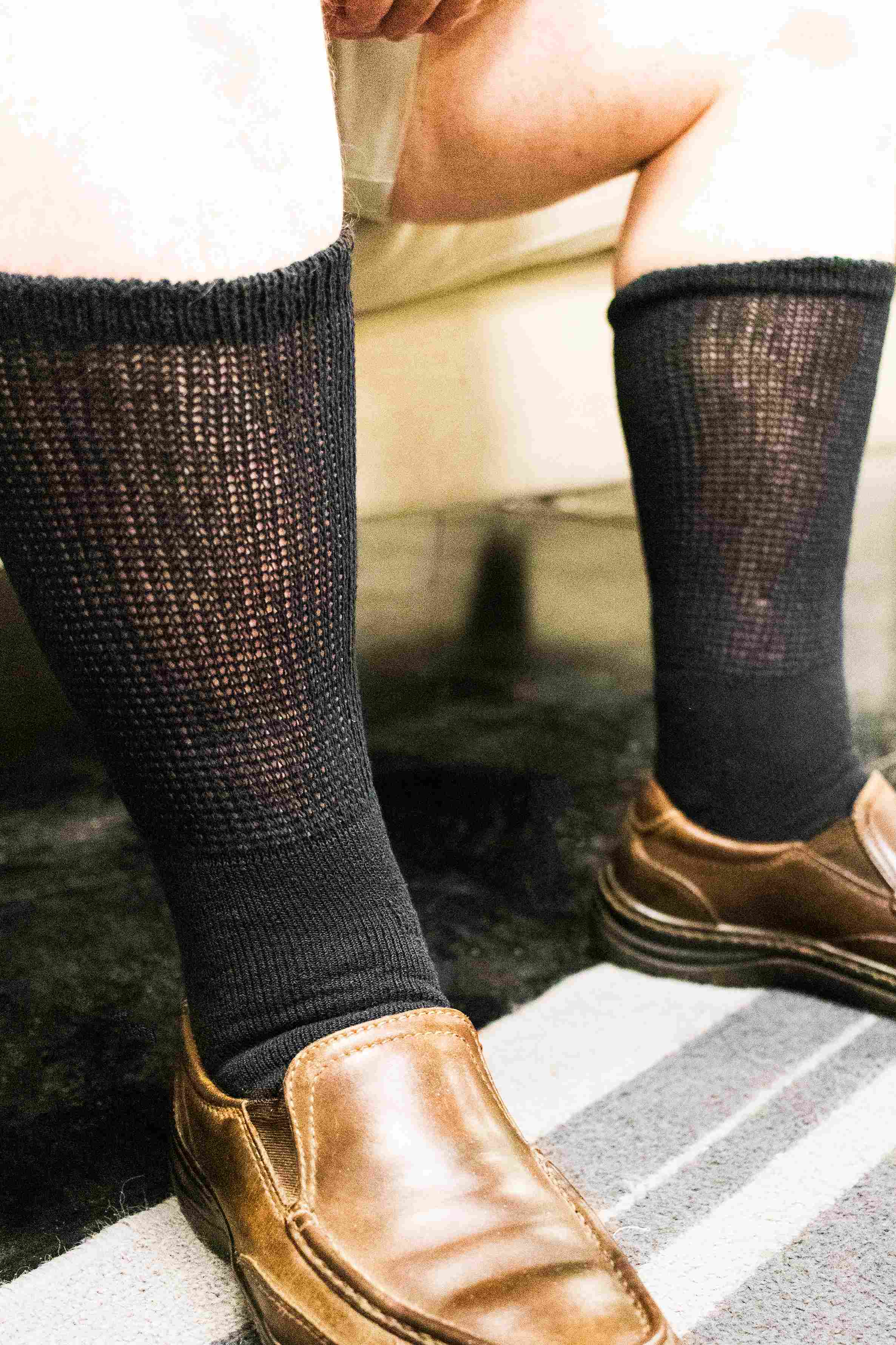 Men's Ultra-Soft Upper Calf Diabetic Socks (4 Pair) - Andersen Mercantile