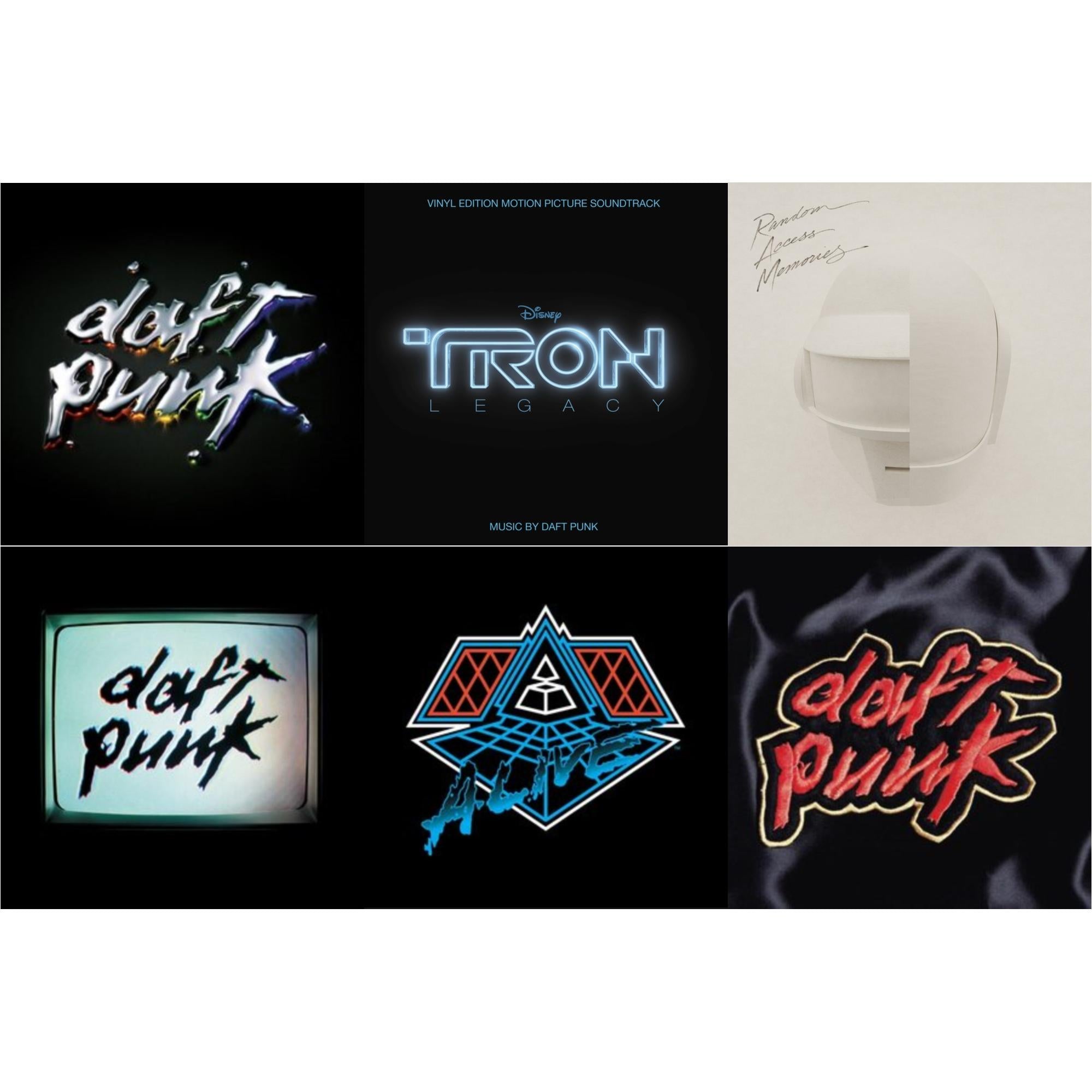 Daft Punk - Tron: Legacy Ost (2LP/180G) & Human After All (2LP) & Homework & Alive 2007 (2LP) & Discovery & Random Access Memories (Drumless Edition) (2LP/180G)