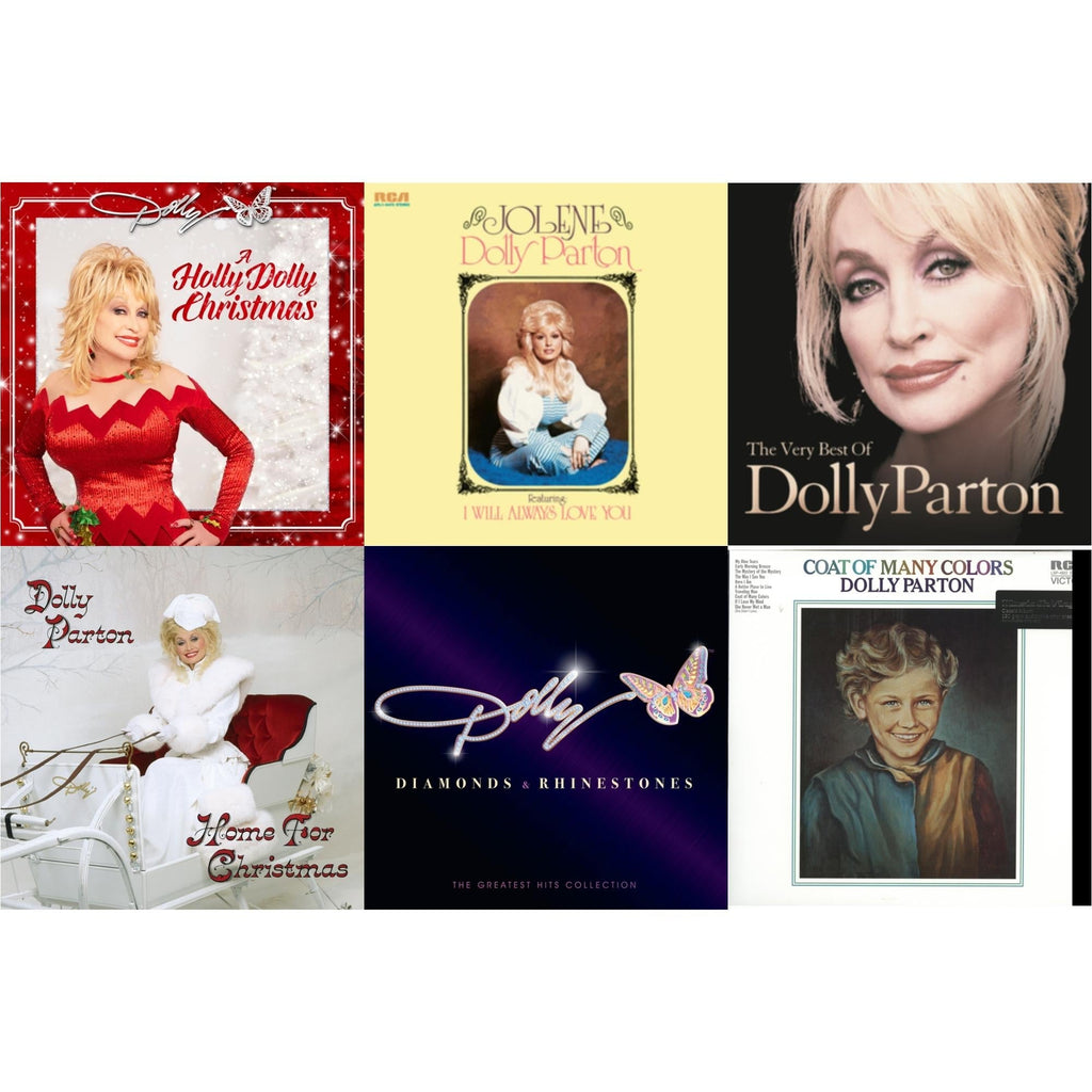 Holly Dolly Christmas (Opaque Red LP Vinyl) & Jolene (140G/Dl Insert) & Very Best Of Dolly Parton (2LP) & Home For Christmas (140G) & Diamonds & Rhinestones: The Greatest Hits Collection (2LP) & Coat Of Many Colors (180G)