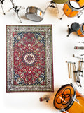 Vintage Drum Rug - Miniature for 1:4 Scale Drum Kit Models