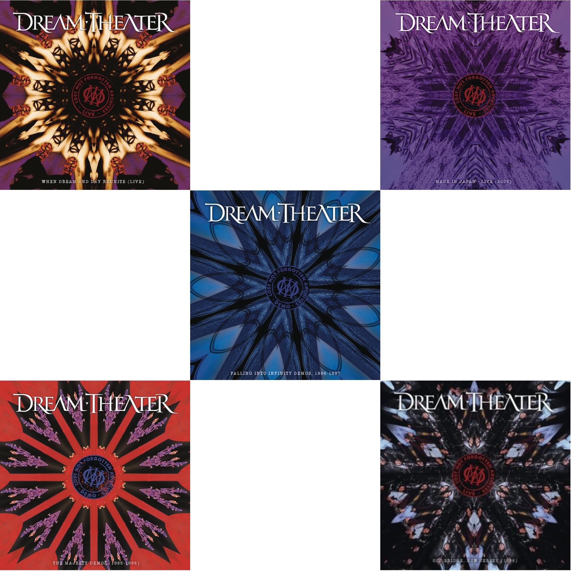 Dream Theater - Lost Not Forgotten Archives: When Dream And Day Reunite (Live) (2LP/CD) & Lost Not Forgotten Archives: The Majesty Demos (1985-1986) (2LP/CD) & Lost Not Forgotten Archives: Falling Into Infinity Demos, 1996-1997 (3LP/2CD/Sky Blue