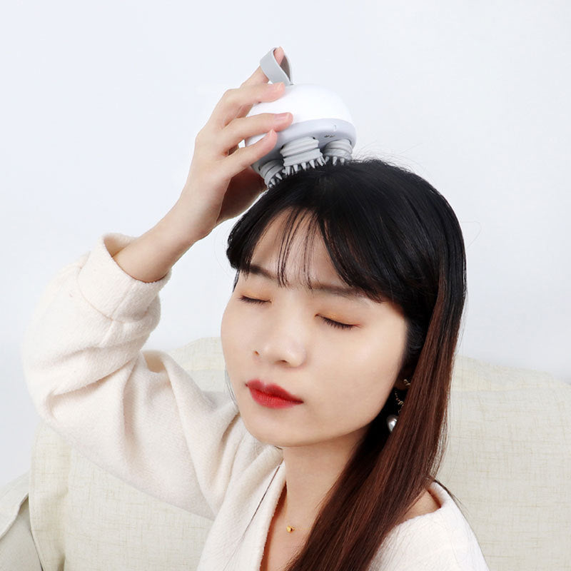 Head massager kneading anti slip scalp massager USB head massager charging head massager