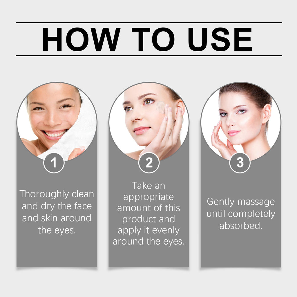 Eye Essence Moisturizes And Tightenes The Skin Around The Eyes, Lightening The Fine Lines And Bags Under The Eyes