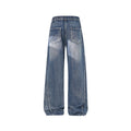 Denim Pants Men's Design Desert Style Flared Tapered Fit Casual Straight Leg Jeans