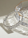 Stainless Steel Inlaid Zircon Bracelet