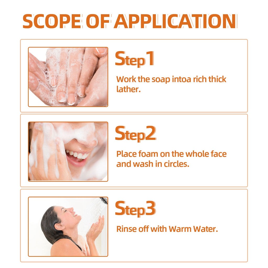 Turmeric Face Soap, Face Repair Gentle Cleansing, Fade Spots And Smooth Fine Lines Cleaner Soap
