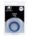 Spartacus 1.5" Rubber Cock Ring - Blue