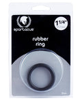 Spartacus 1.25" Rubber Cock Ring - Black