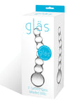 Glas 5" Big Dildo | Curved Borosilicate Glass Dildo | Beaded Hot Cold Realistic Dildo