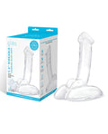 Glas 7.5" Big Dildo | Rideable Standing Realistic Dildo | Stability Base Curved Glass Dildo