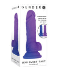 Gender X Realistic Dildo | Semi Sweet Tart Big Dildo | Blue-Purple Suction Cup Dildo