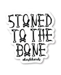 Halloween Stoned to the Bone Sticker - Pack of 3