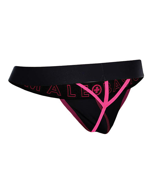 Male Basics Neon Thong  Coral XL