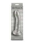 Royals 7" Big Dildo | Charlie Curved Realistic Dildo | Metallic Champagne Suction Cup Dildo