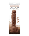 Colours Pleasures 5" Vibrating Dildo - Brown