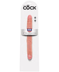 King Cock 12" Big Dildo | Slim Double Sided Dildo | Flesh Realistic Dildo | Large Double Dildo