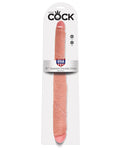 King Cock 16" Big Dildo | Tapered Double Dildo | Flesh Realistic Dildo | Giant Dildo | Large Dildo