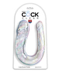 King Cock 17" Big Dildo | Clear Double Dildo | Large Dildo | Realistic Dildo | Flexible Basic Dildo