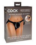 King Cock Elite Beginner's Body Dock Strap On Harness - Black