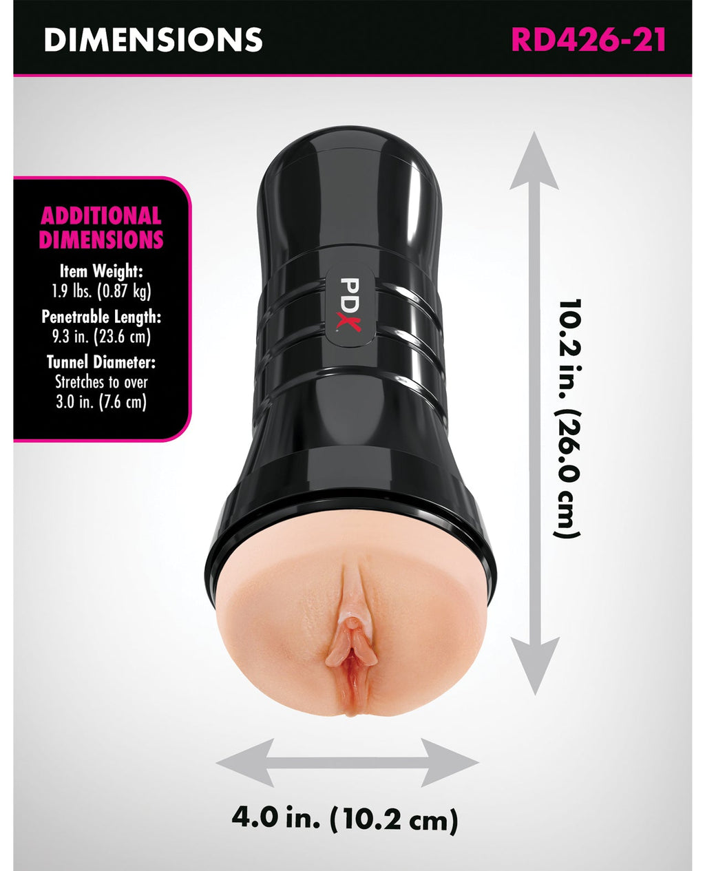 PDX Extreme Wet Pussies Super Juicy Snatch XXL - Light