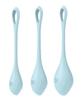 Satisfyer Yoni Power 2 Balls Training Set - Light Blue