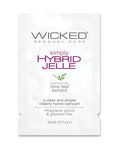 Wicked Sensual Care Simply Hybrid Jelle Lubricant - .1 oz