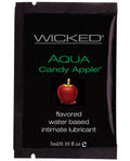 Wicked Sensual Care Aqua Water Based Lubricant - .1 oz Candy Apple