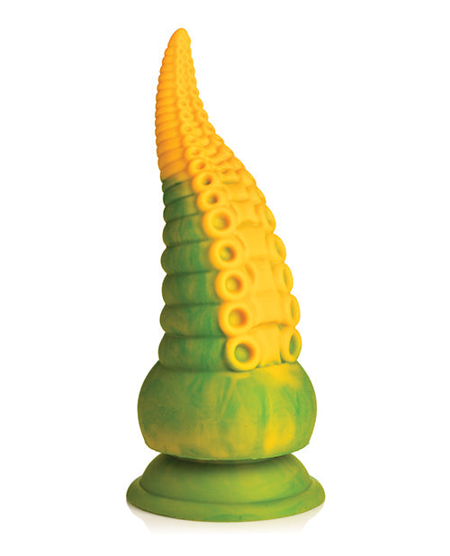 Creature Cocks Monstropus 2.0 Vibrating Tentacle Silicone Dildo - Yellow/Green