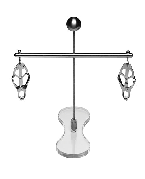 Master Series Tower of Pain Nipple Clamps - Silver