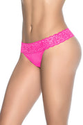 Microfiber and Lace Thong - Andersen Mercantile