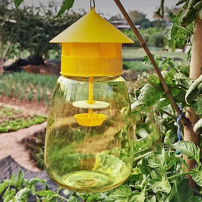 Fruit Fly Trap Killer Plastic Drosophila Trap Anti Fly Fruit Fly Killer Catcher Orchard Insect Trap Pest Control Products Drop