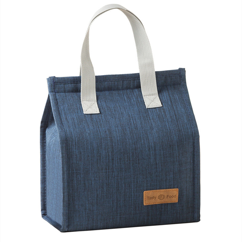 Fashionable and simple vertical large capacity portable insulated lunch bag