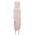 Summer new one shoulder jellyfish lace set skirt spicy girl outfit