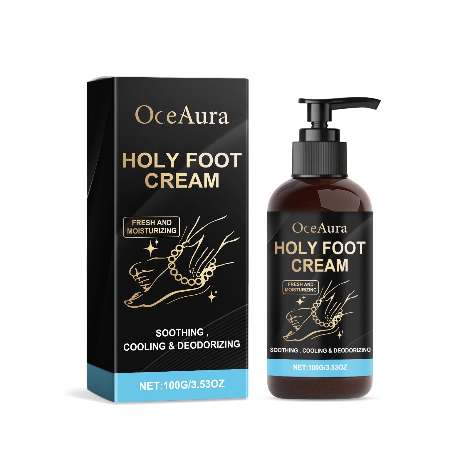 Hydrating Foot Cream Refreshing Moisturizing Heel Massage Foot Care Skin Foot Care Cream
