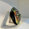 Retro and fashionable inlaid colored drill bit hoop