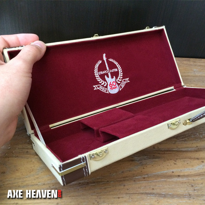 Mini FENDER™ 60th Anniversary Strat Guitar Case with Embroidered Logo